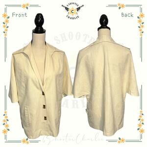 Vintage MJ Seattle Medium Polyester Gold Buttons Cape Type Jacket Made in USA